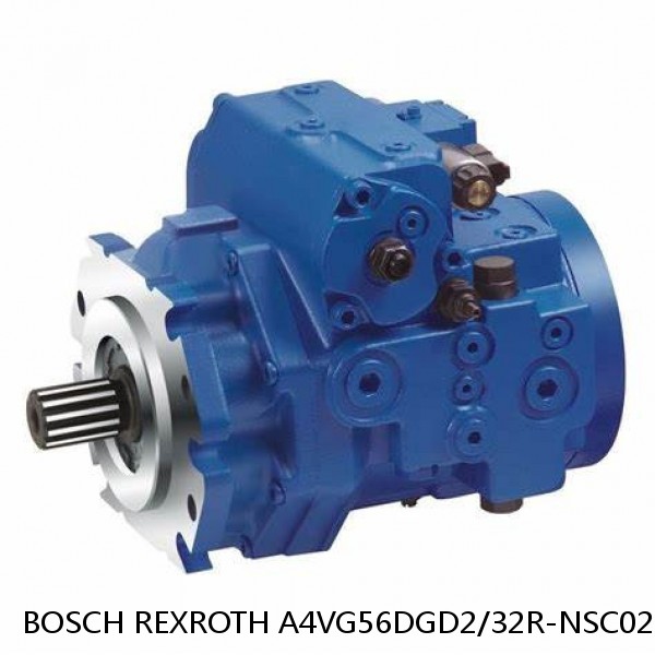 A4VG56DGD2/32R-NSC02F015S BOSCH REXROTH A4VG VARIABLE DISPLACEMENT PUMPS